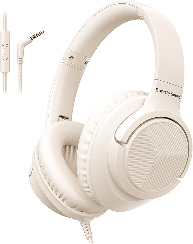 Botesty Wired Over-Ear Headphones with Microphone